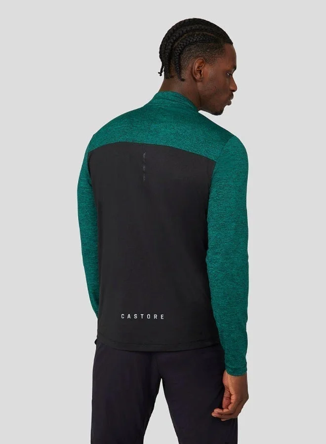 CASTORE Core Essentials Standard Colour Block 1/4 Zip - Gem Marl